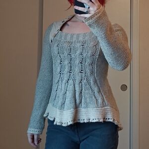 Anthropologie Fit and Flare Knit Top